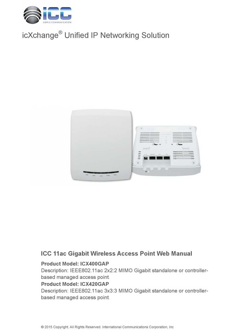 ICC ICX400GAP Installation and operation manual