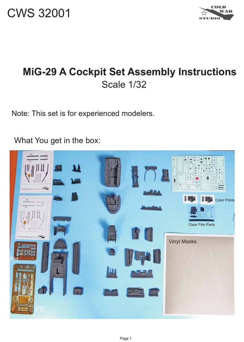Cold War Studio CWS 32001 Assembly instructions