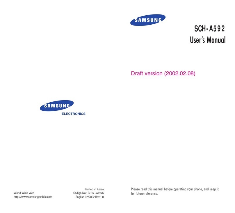 Samsung SCH-A592 User manual