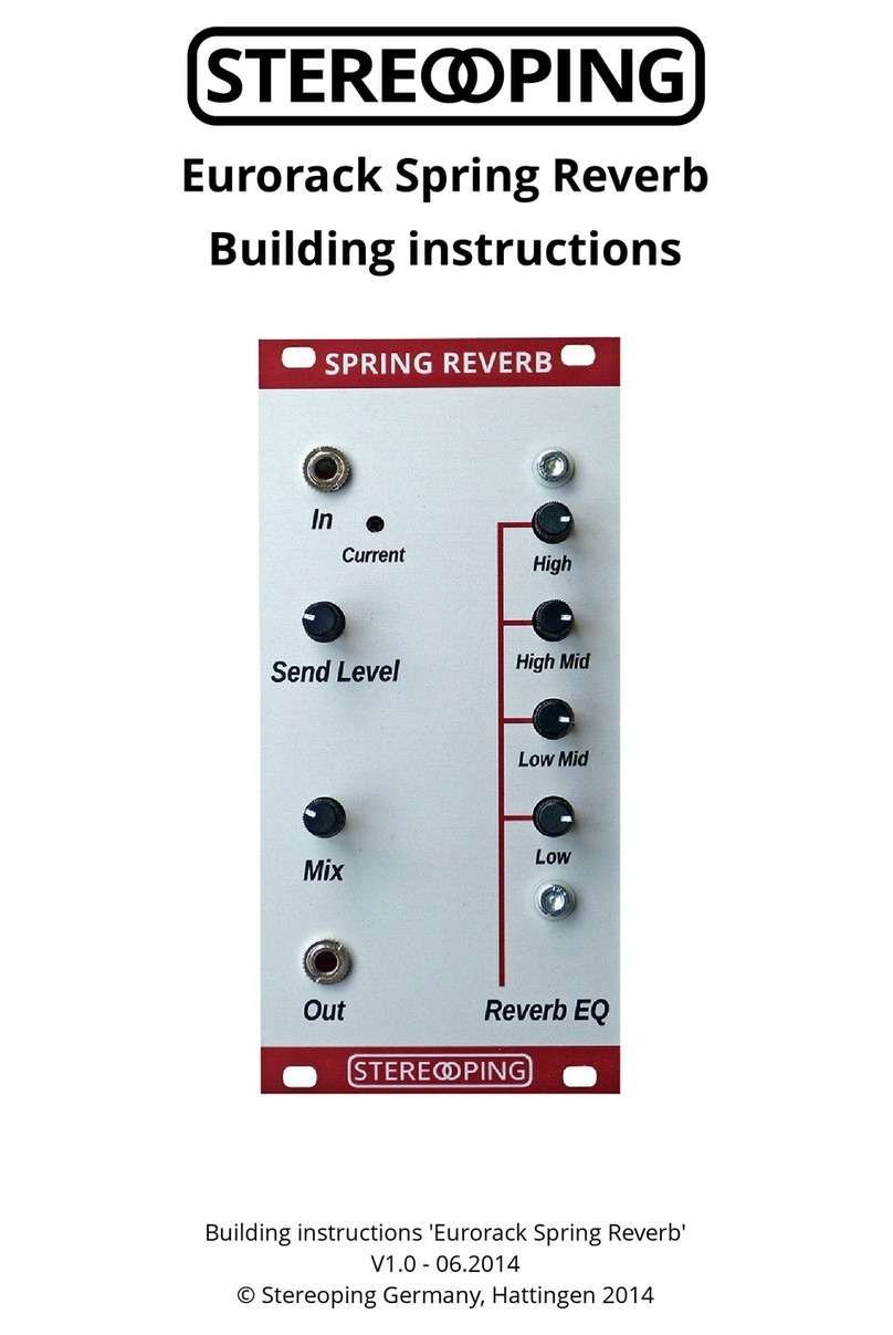 Stereoping SPRING REVERB Instruction Manual