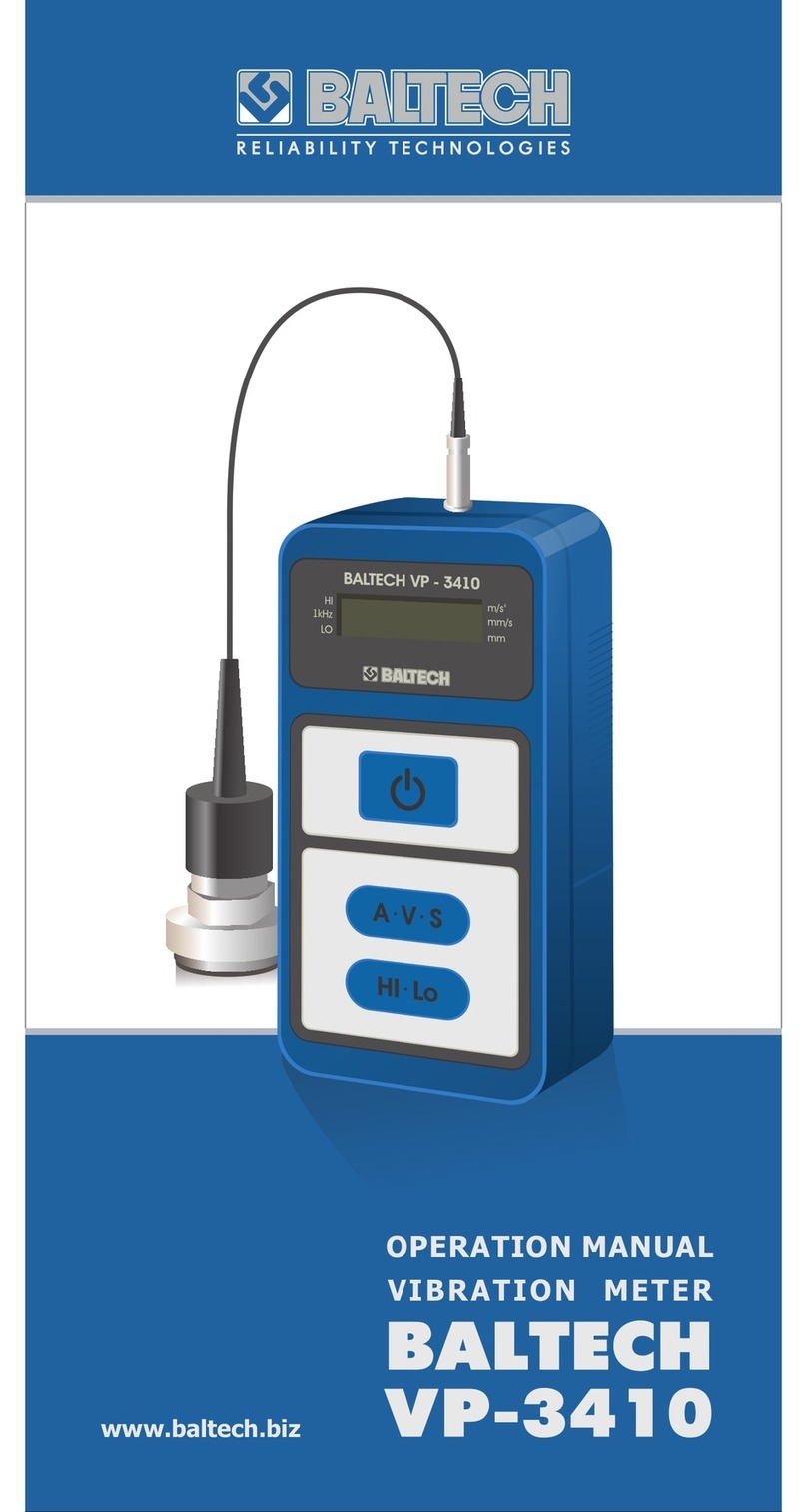 Baltech VP-3410 Operation manual