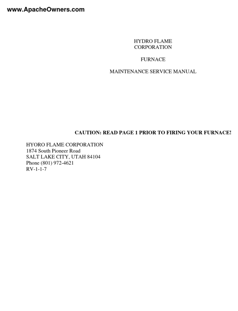 Hydro Flame FA-7920S D Maintenance service manual Hydro Flame FA-7920S D Maintenance service manual