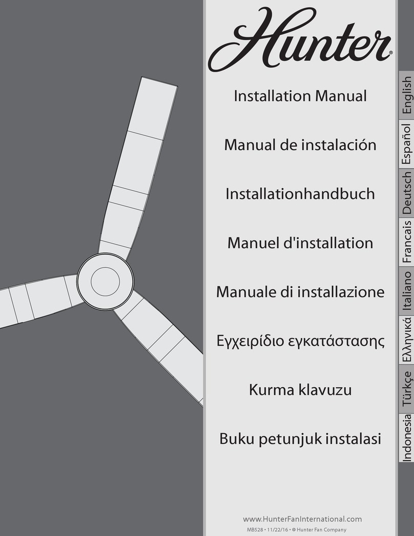 Hunter CABO FRIO User manual