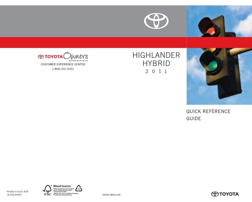 Toyota HIGHLANDER HYBRID 2011 User manual Toyota HIGHLANDER HYBRID 2011 User manual
