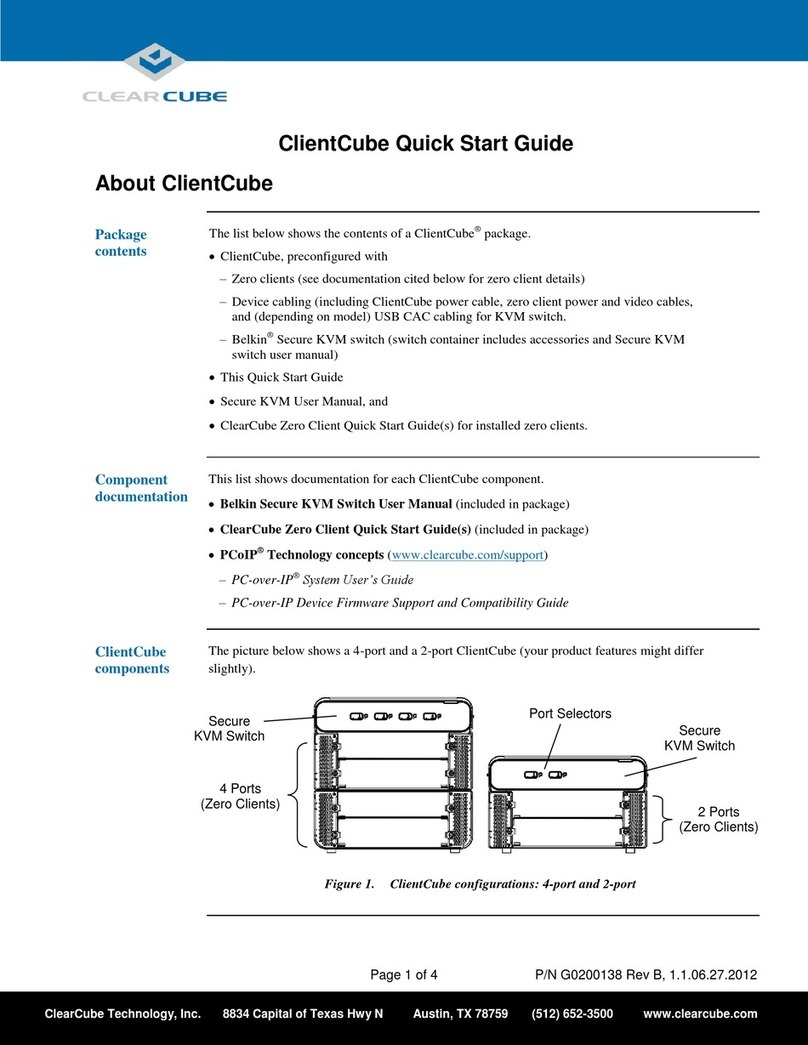 ClearCube ClientCube User manual