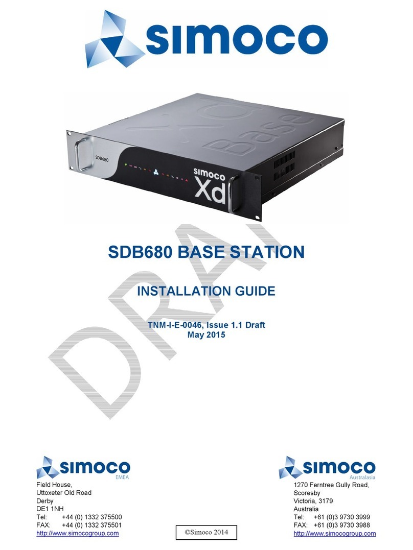 Simoco SDB680 installation guide Simoco SDB680 installation guide