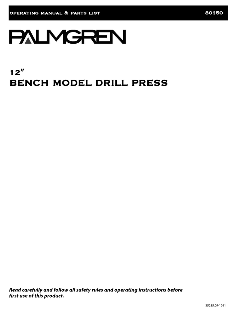 Palmgren 80150 Operating manual and parts list
