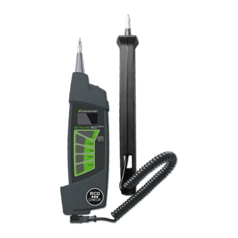 Gossen MetraWatt METRALINE RCD CHECK User manual