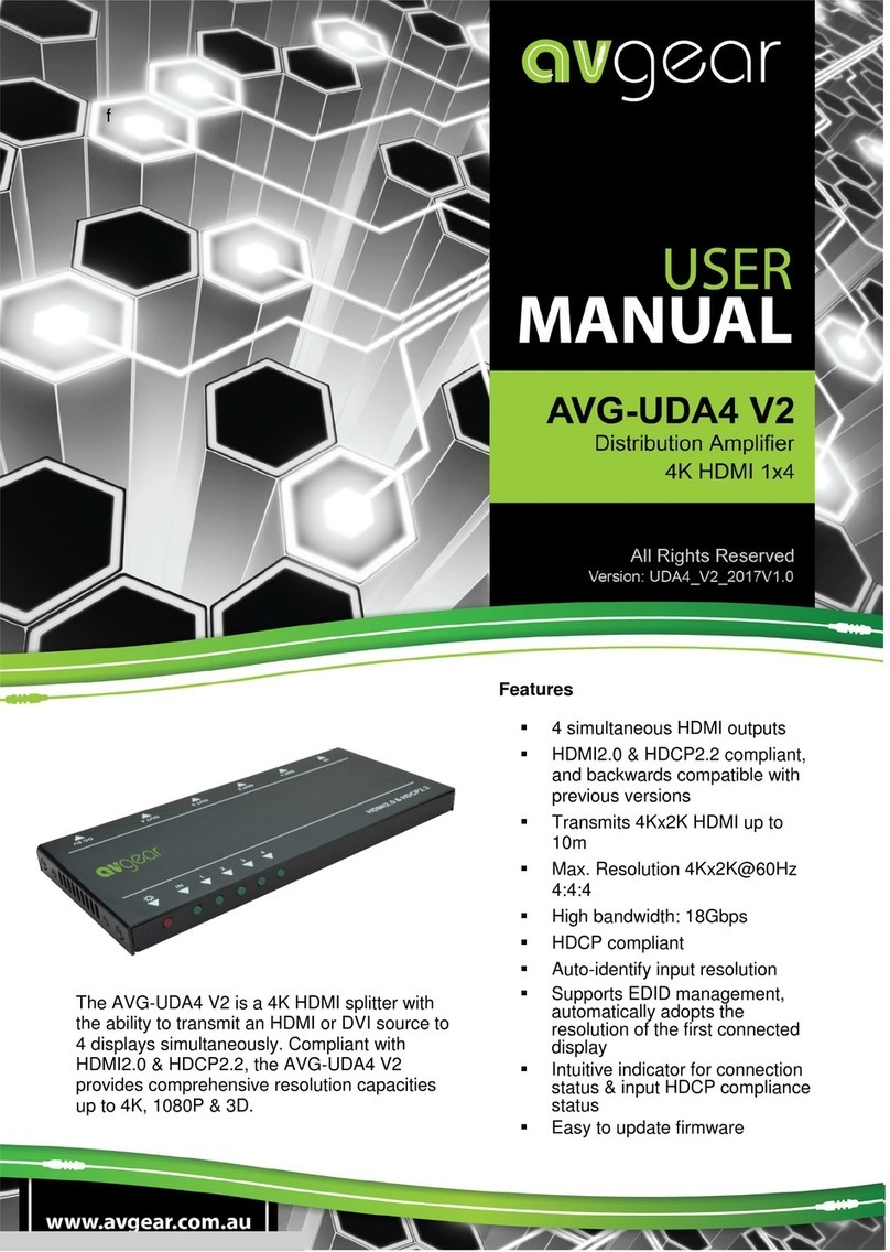 AVGear AVG-UDA4 V2 User manual