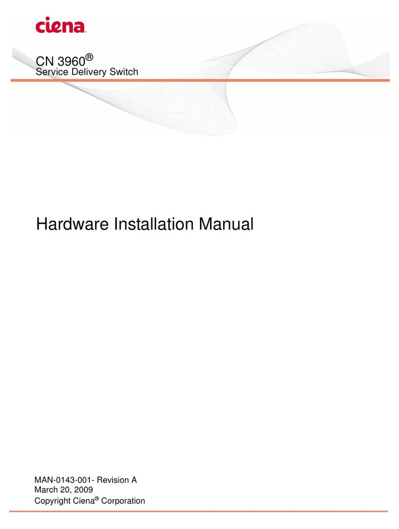 Ciena CN 3960 Hardware installation manual
