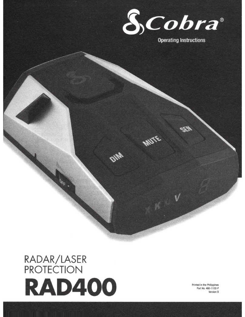 Cobra RAD400 User manual