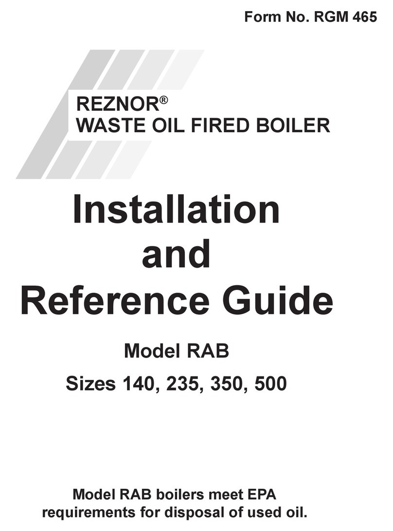 Reznor RAB 140 Installation and reference guide