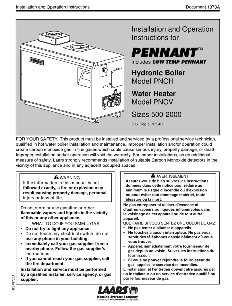 Pennant PNCV Installation and operation instructions