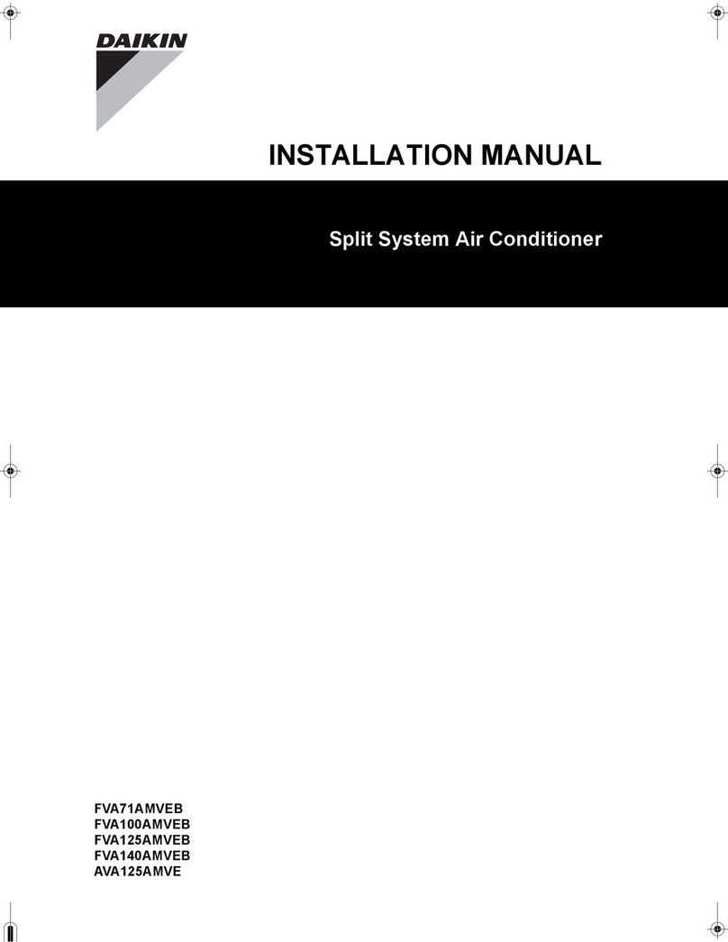 Daikin FVA71AMVEB installation manual