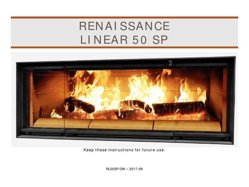 Renaissance Fireplaces LINEAR 50 SP instructions Renaissance Fireplaces LINEAR 50 SP instructions