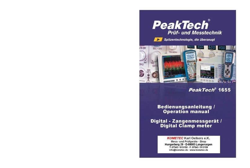 PeakTech 1655 User manual PeakTech 1655 User manual