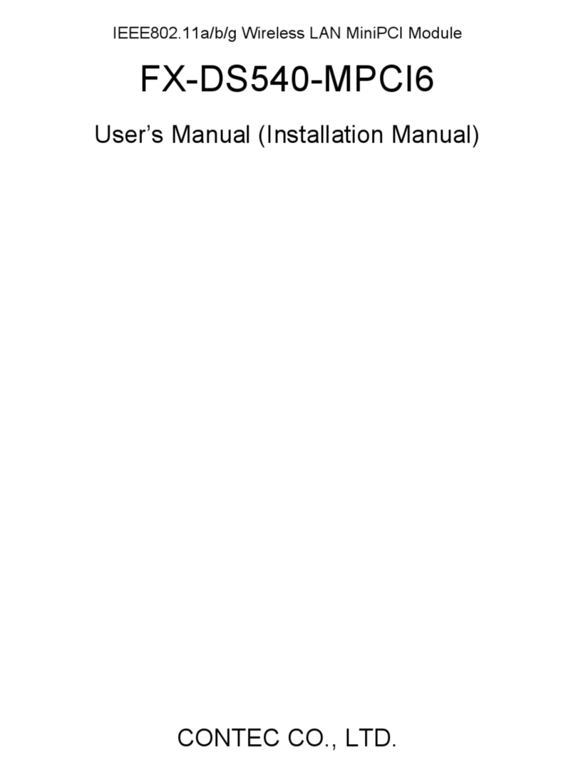 Contec FX-DS540-MPCI6 User manual