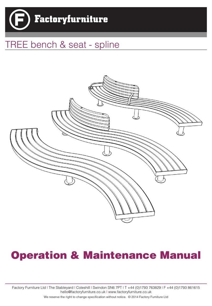 Factoryfurniture SPLINE TREE Operation & maintenance manual