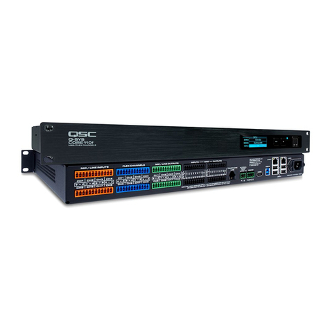 QSC Q-SYS Core 110f Hardware user's guide