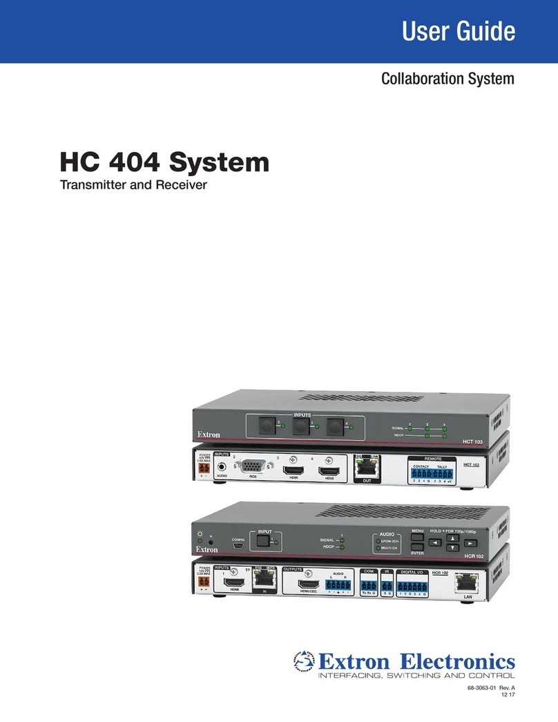 Extron electronics HC 404 user guide