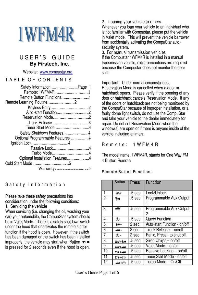 CompuSTAR 1WPLL4R User manual CompuSTAR 1WPLL4R User manual