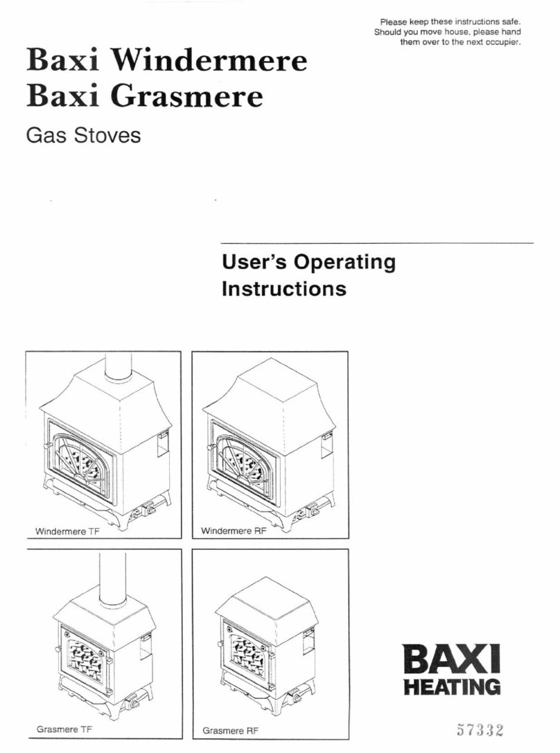 Baxi windermere RF Operation instructions