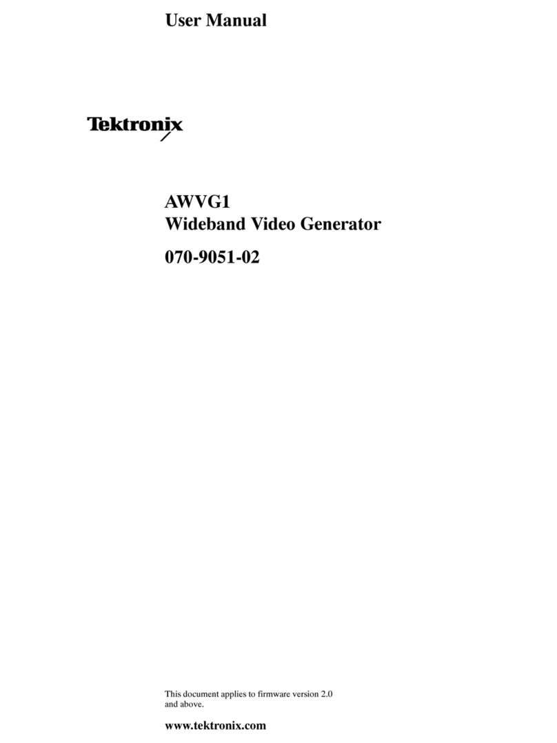 Tektronix AWVG1 User manual