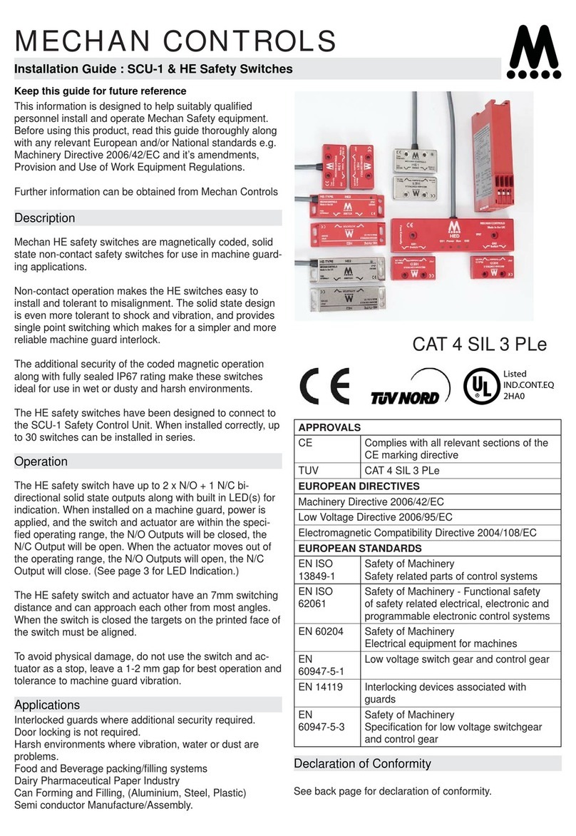 Mechan Controls SCU-1 installation guide
