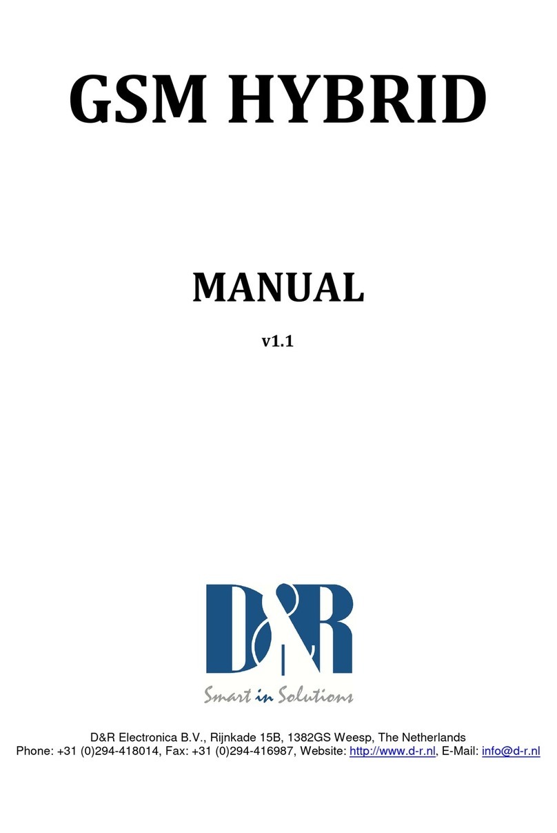 D&R GSM HYBRID manual