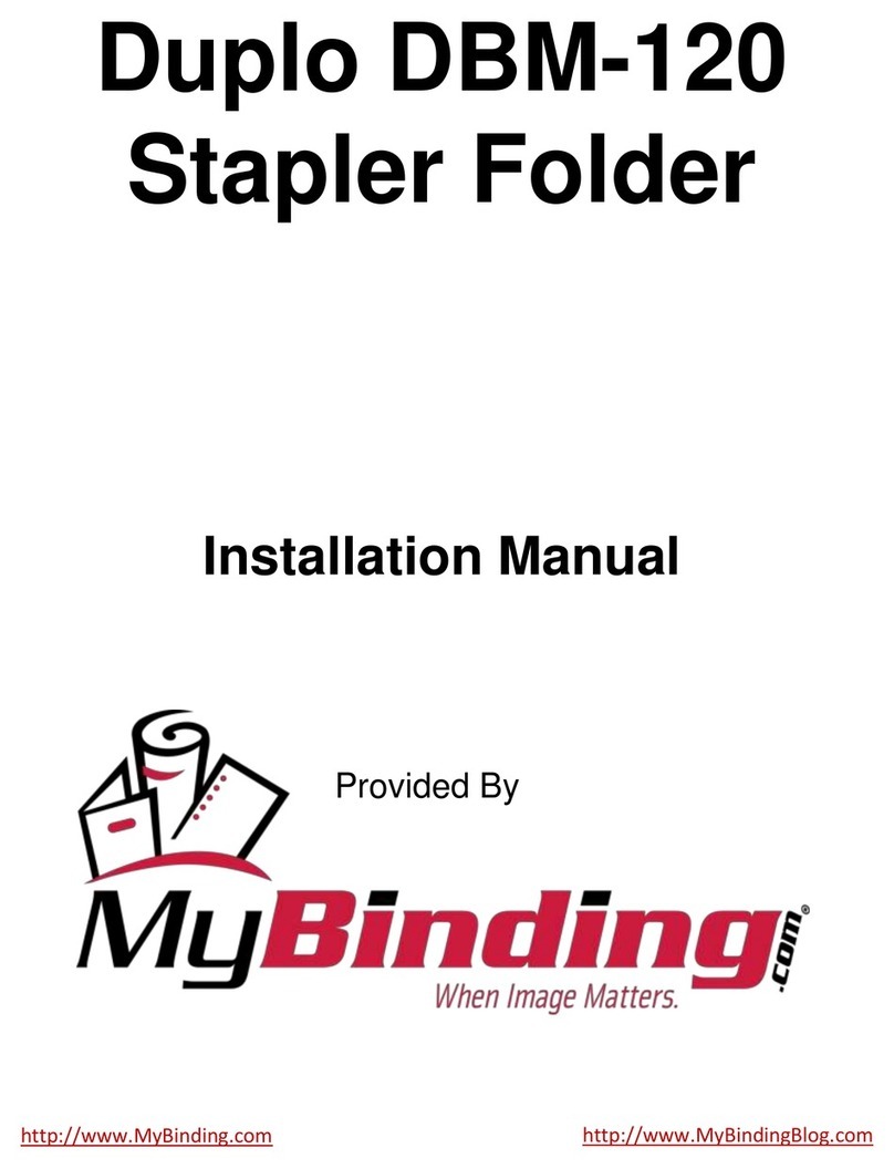 Duplo DBM-120 User manual