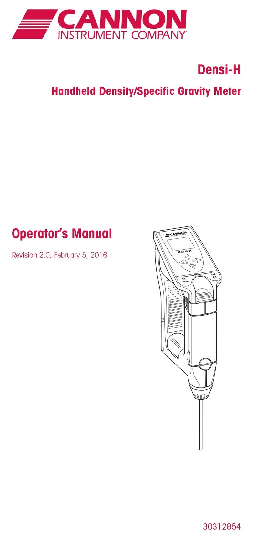Cannon Densi-H User manual