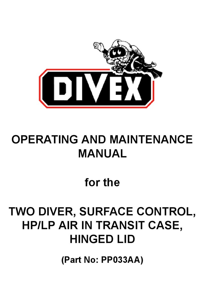 DIVEX 2 diver HP/LP control panel Operating and maintenance manual