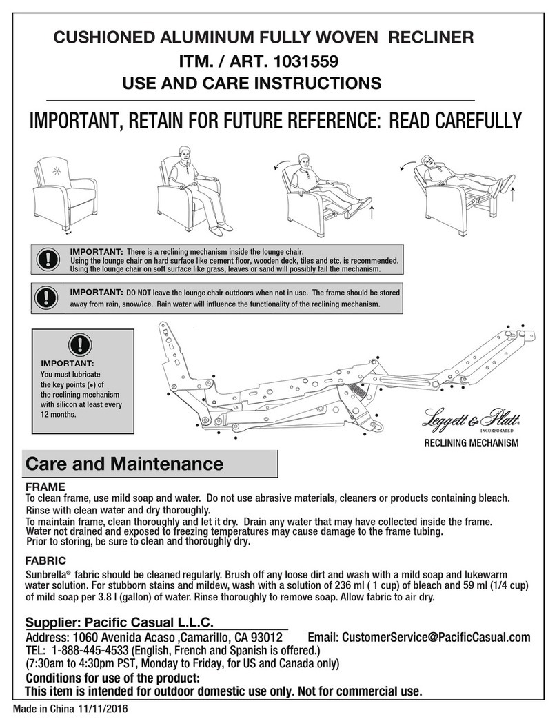 Galloway 1031559 Use and care instructions