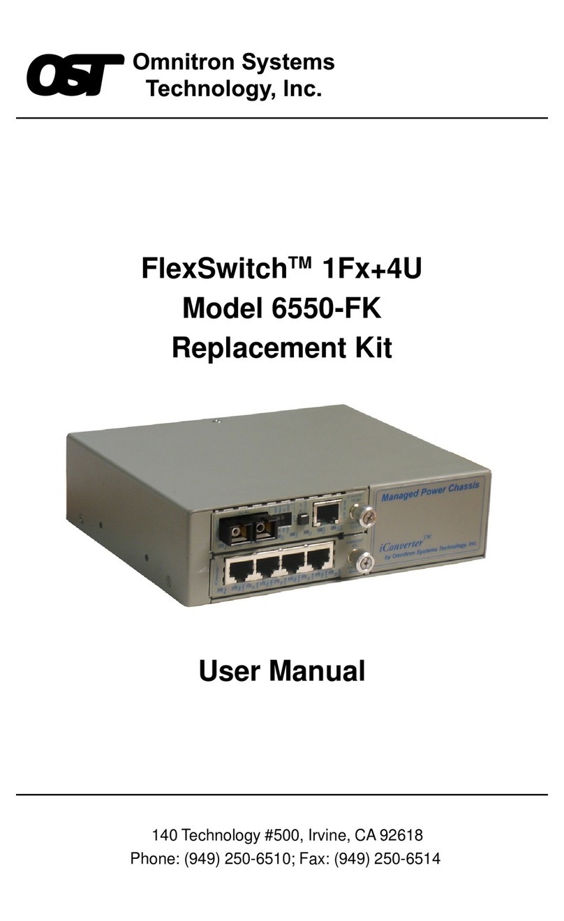 Omnitron Systems Technology 6550-0-FK User manual