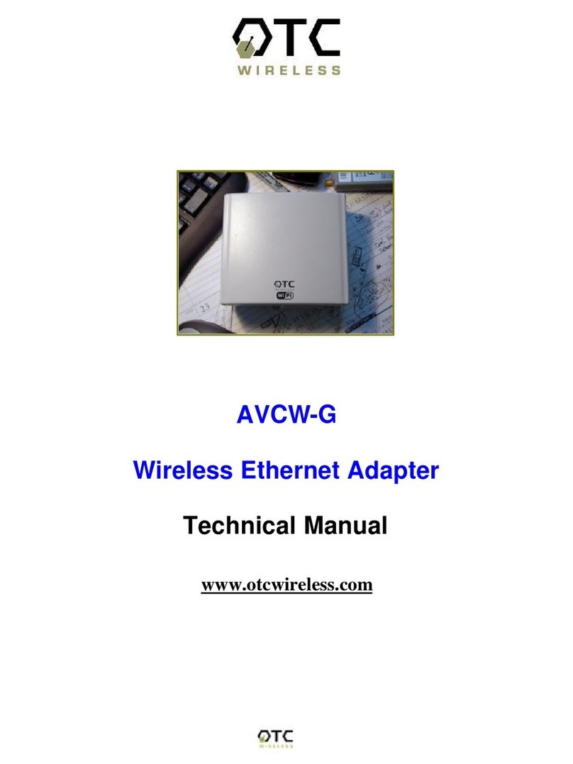 OTC Wireless AVCW-G User manual