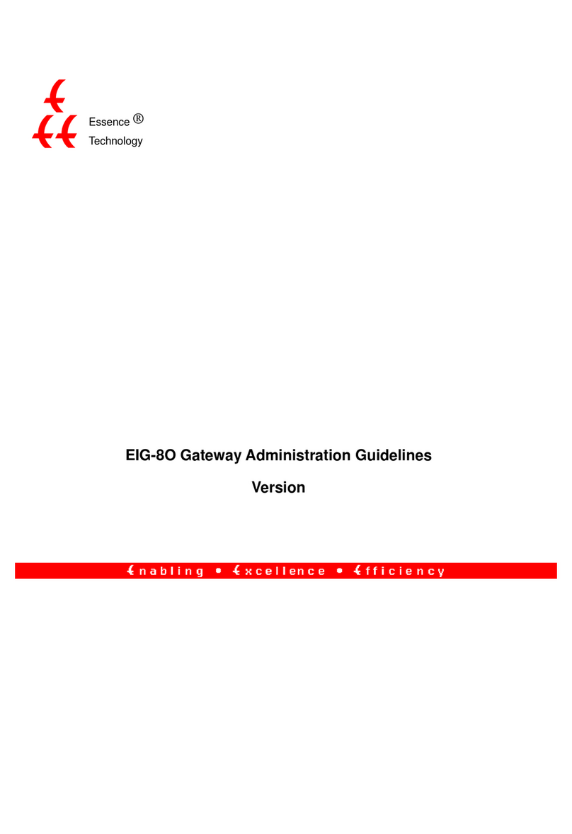 Essence Technology EIG-8O-4S Administration guide