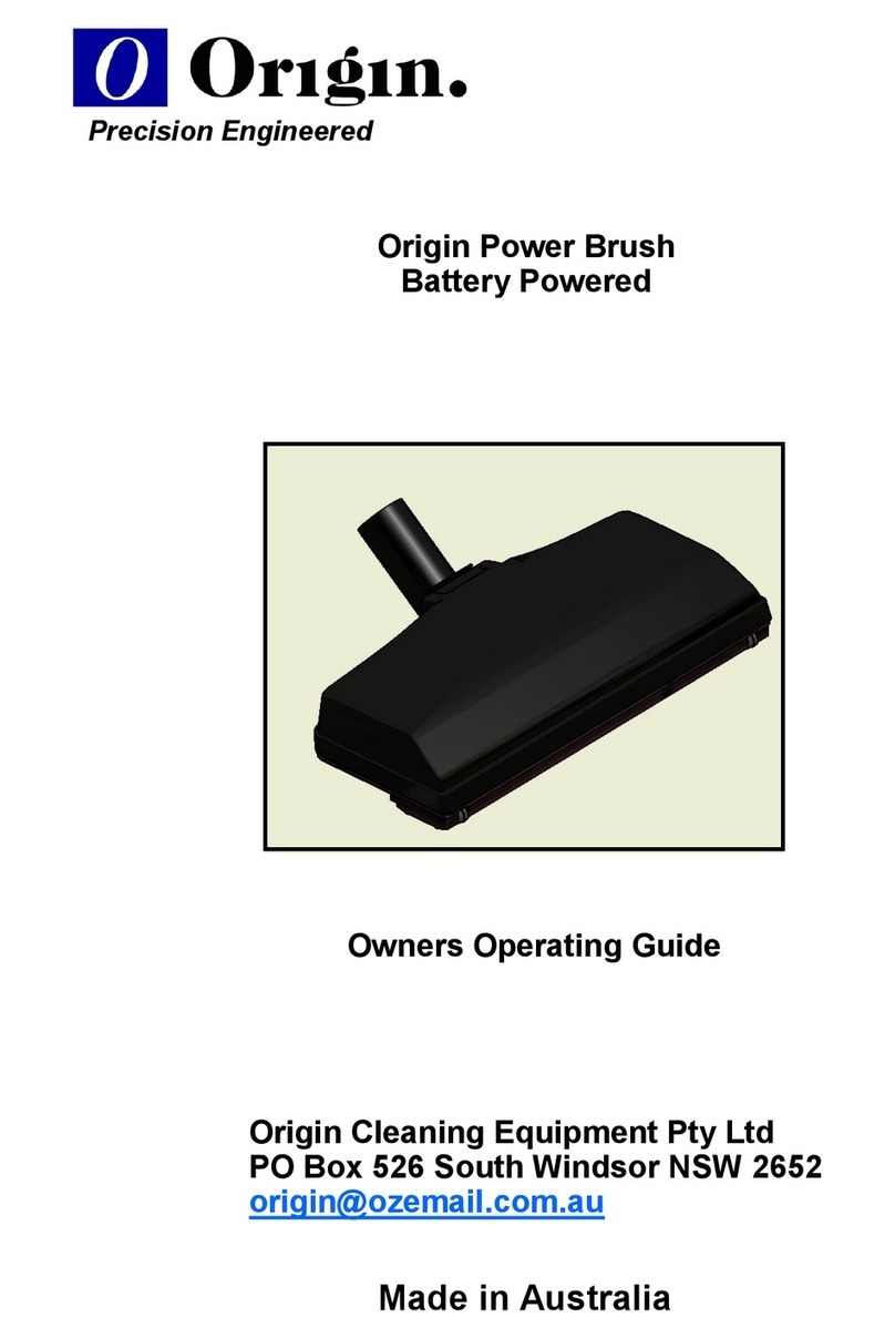 Origin Power Brush PB38 Owner's operating guide