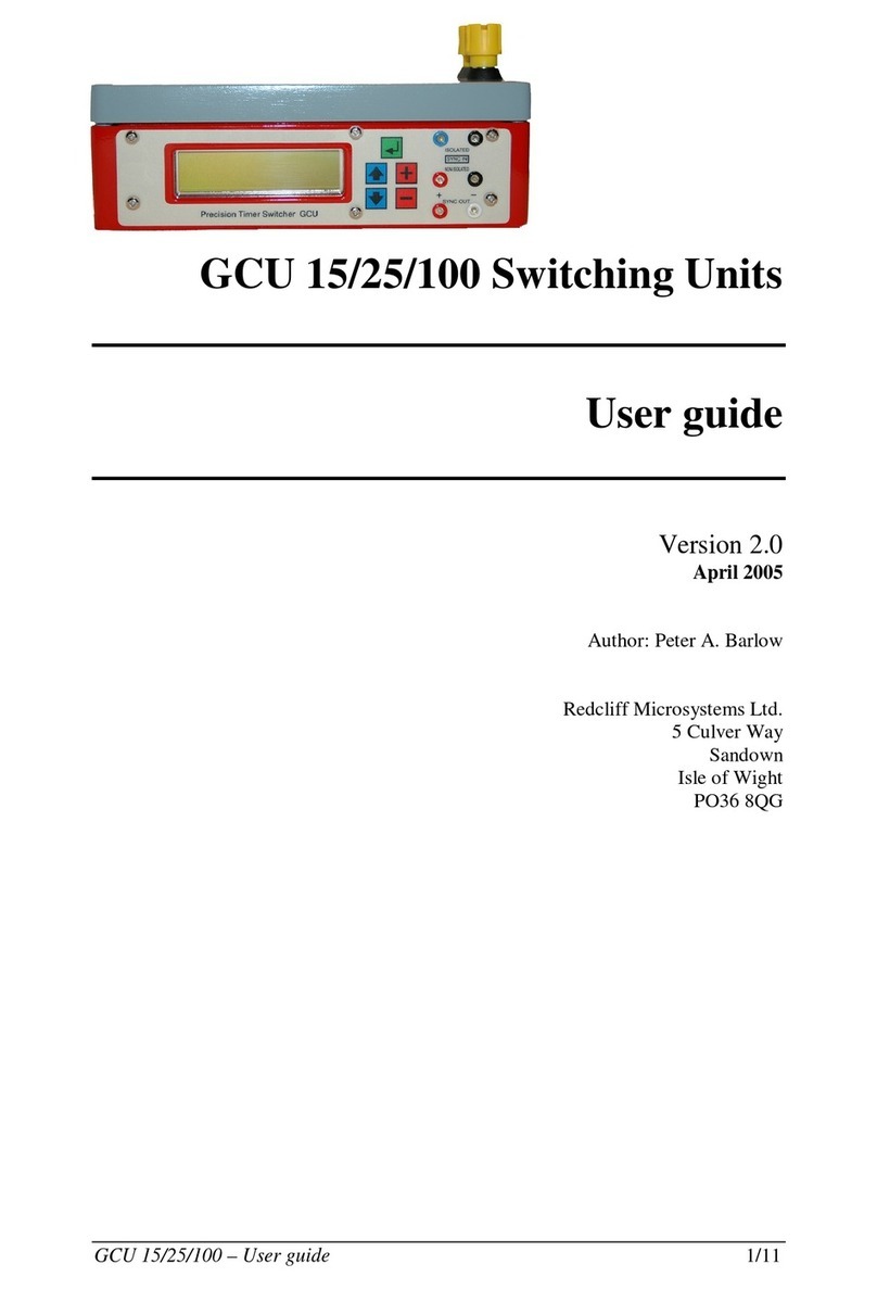 Redcliff Microsystems GCU 15 user guide