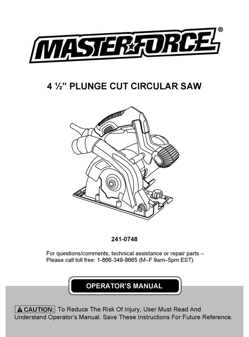 MasterForce 241-0748 User manual