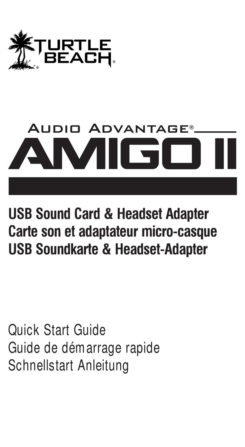 Turtle Beach Audio Advantage Amigo II quick start guide Turtle Beach Audio Advantage Amigo II quick start guide