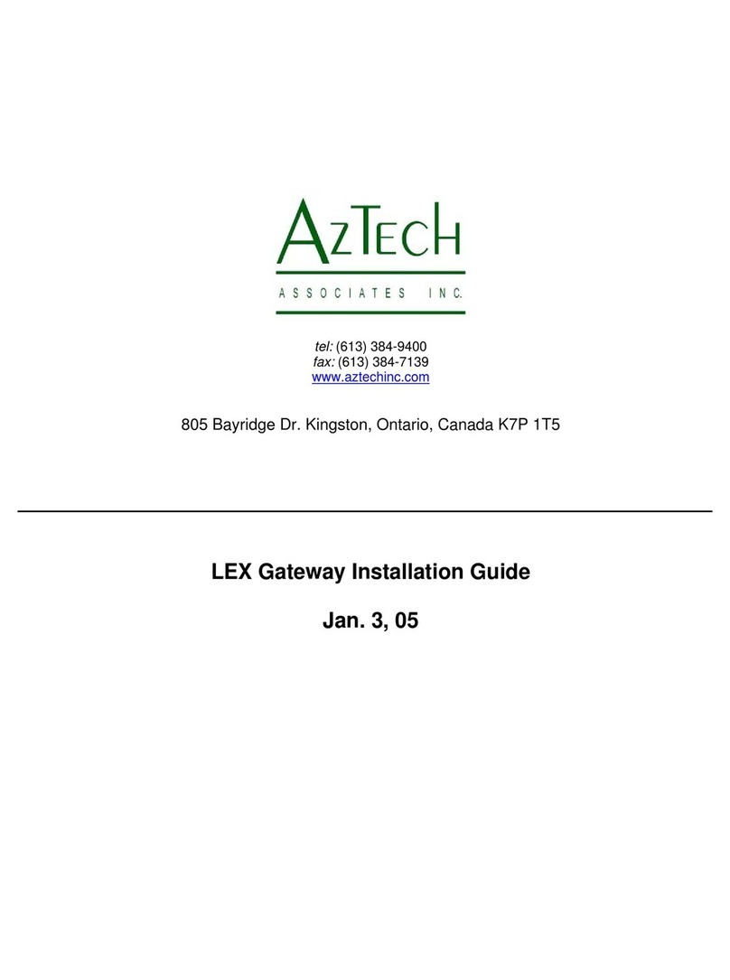 Aztech LEX Gateway 802.11b installation guide