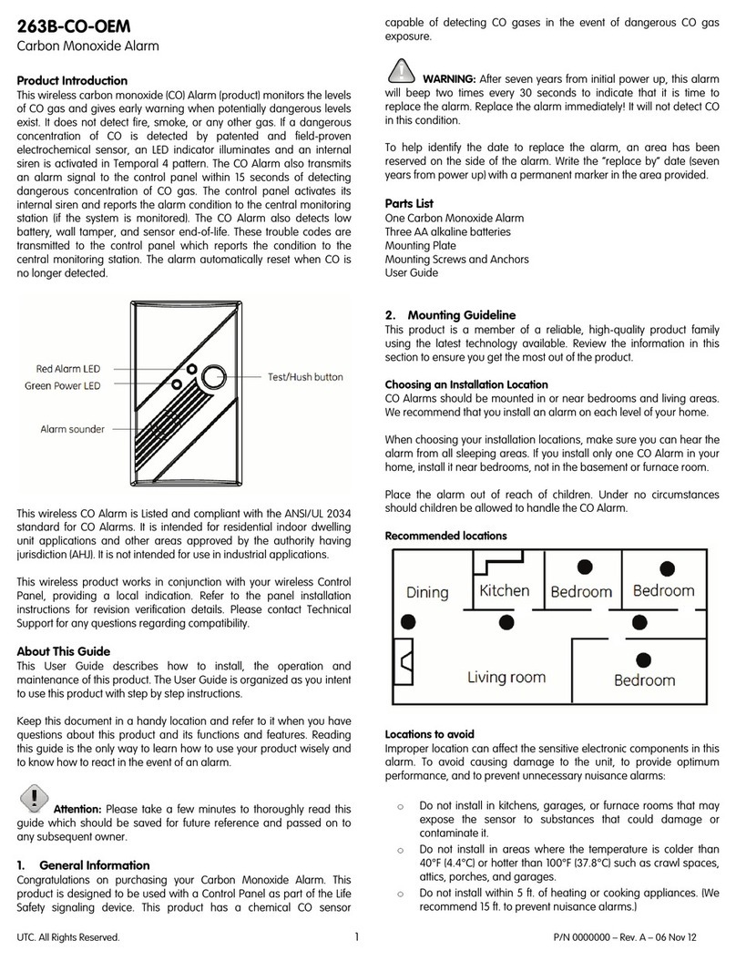 UTC 263B-CO-OEM user manual