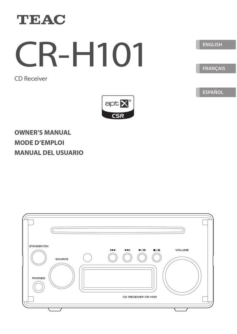 Teac CR- H101 owner's manual