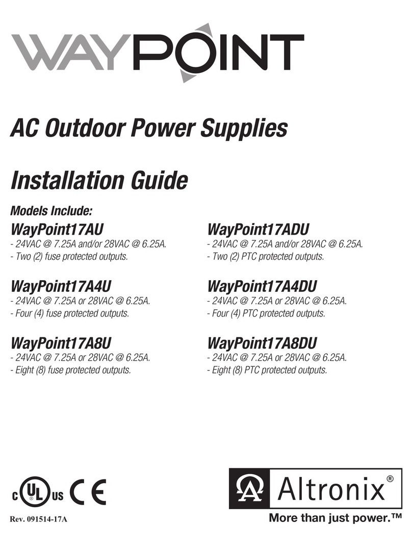 Altronix WayPoint17AU User manual
