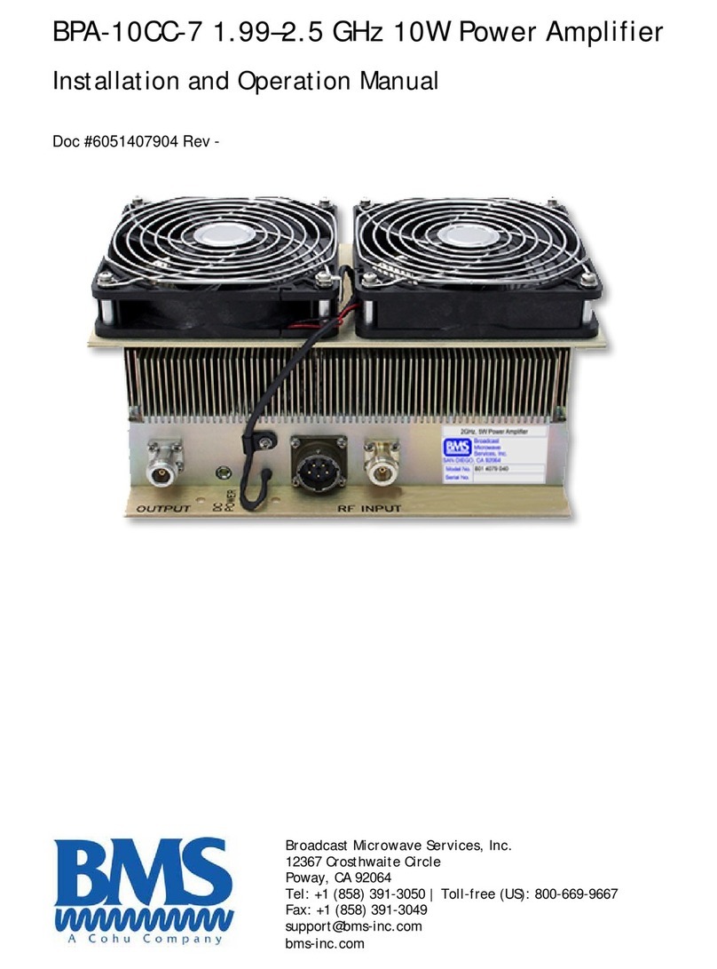 BMS BPA-10CC-7 Installation and operation manual