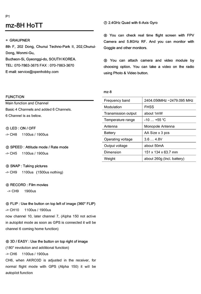 GRAUPNER mz-8 manual