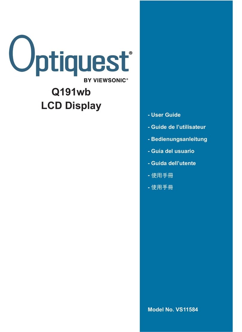 ViewSonic Optiquest Q191wb User manual