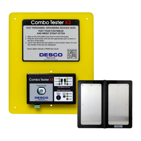 Desco Combo Tester X3 Installation, operation and maintenance
