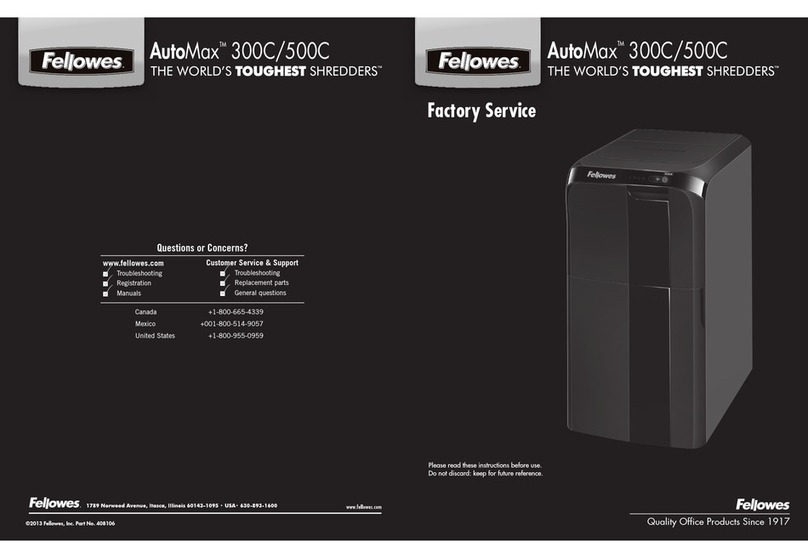 Fellowes AutoMax 300C Instructions before use