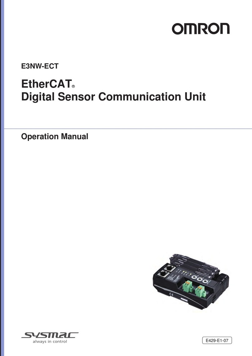 Omron E3NW-ECT User manual